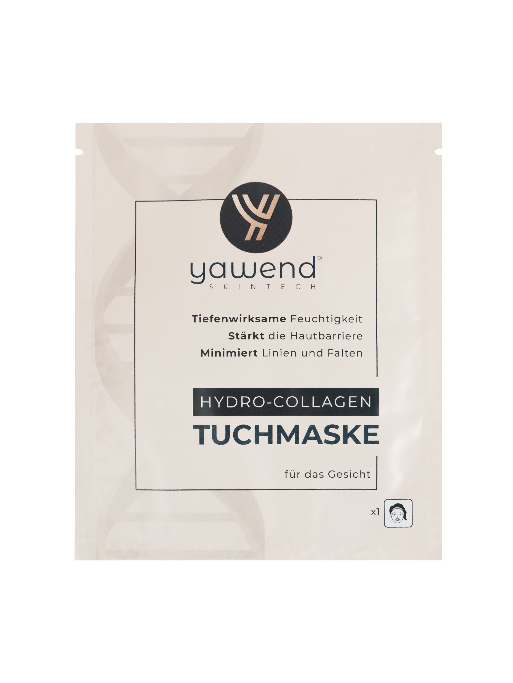Hydro-Collagen Tuchmaske von YAWEND Skintech für Feuchtigkeit, Hautglow und gestärkte Hautbarriere